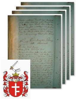 Przykładowe zdjęcie wywodu rodowitości szlacheckiej z 1802 roku, stron 4.jpg