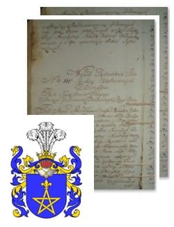Przykładowe zdjęcie wywodu rodowitości szlacheckiej z 1802 roku, stron 2.jpg