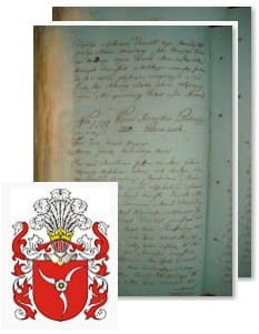 Przykładowe zdjęcie wywodu rodowitości szlacheckiej z 1802 roku, stron 2.jpg