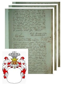 Przykładowe zdjęcie wywodu rodowitości szlacheckiej z 1802 roku, stron 3.jpg