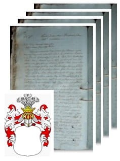 Przykładowe zdjęcie wywodu rodowitości szlacheckiej z 1812 roku, stron 4.jpg