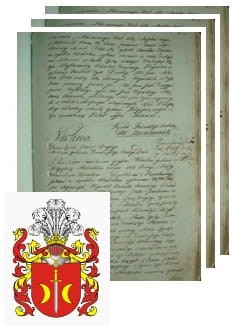 Przykładowe zdjęcie wywodu rodowitości szlacheckiej z 1802 roku, stron 3.jpg