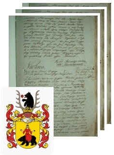 Przykładowe zdjęcie wywodu rodowitości szlacheckiej z 1802 roku, stron 3.jpg