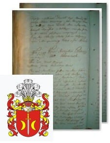 Przykładowe zdjęcie wywodu rodowitości szlacheckiej z 1802 roku, stron 2.jpg