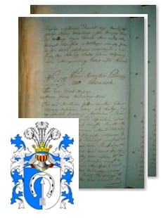 Przykładowe zdjęcie wywodu rodowitości szlacheckiej z 1802 roku, stron 2.jpg