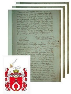 Przykładowe zdjęcie wywodu rodowitości szlacheckiej z 1802 roku, stron 3.jpg