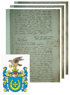 Przykładowe zdjęcie wywodu rodowitości szlacheckiej z 1802 roku, stron 3.jpg