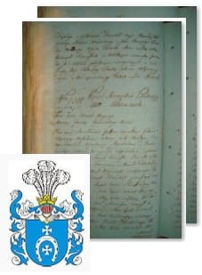 Przykładowe zdjęcie wywodu rodowitości szlacheckiej z 1802 roku, stron 2.jpg
