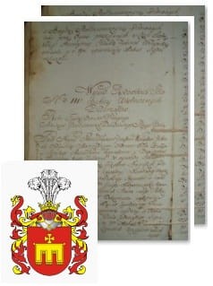 Przykładowe zdjęcie wywodu rodowitości szlacheckiej z 1802 roku, stron 2.jpg