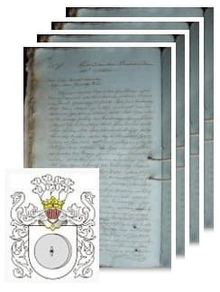 Przykładowe zdjęcie wywodu rodowitości szlacheckiej z 1816 roku, stron 4.jpg