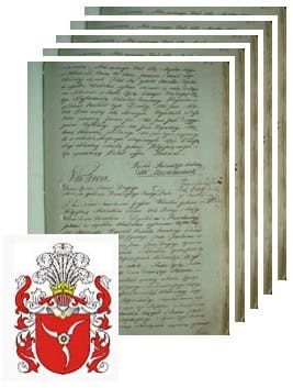 Przykładowe zdjęcie wywodu rodowitości szlacheckiej z 1802 roku, stron 5.jpg
