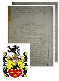 Przykładowe zdjęcie wywodu rodowitości szlacheckiej z 1802 roku, stron 2.jpg
