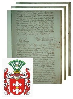 Przykładowe zdjęcie wywodu rodowitości szlacheckiej z 1801 roku, stron 3.jpg