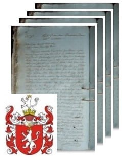 Przykładowe zdjęcie wywodu rodowitości szlacheckiej z 1812 roku, stron 4.jpg