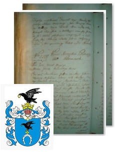 Przykładowe zdjęcie wywodu rodowitości szlacheckiej z 1802 roku, stron 2.jpg