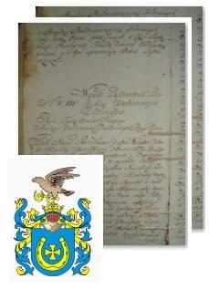 Przykładowe zdjęcie wywodu rodowitości szlacheckiej z 1802 roku, stron 2.jpg