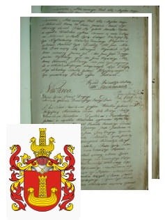 Przykładowe zdjęcie wywodu rodowitości szlacheckiej z 1802 roku, stron 2.jpg