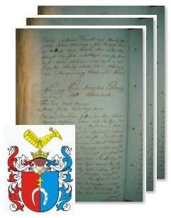 Przykładowe zdjęcie wywodu rodowitości szlacheckiej z 1802 roku, stron 3.jpg