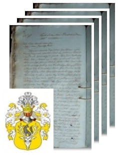 Przykładowe zdjęcie wywodu rodowitości szlacheckiej z 1809 roku, stron 4.jpg