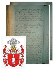 Przykładowe zdjęcie wywodu rodowitości szlacheckiej z 1802 roku, stron 2.jpg