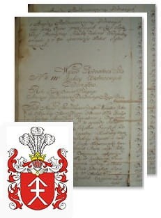 Przykładowe zdjęcie wywodu rodowitości szlacheckiej z 1802 roku, stron 2.jpg