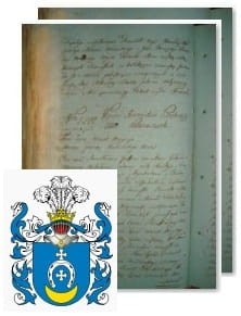Przykładowe zdjęcie wywodu rodowitości szlacheckiej z 1802 roku, stron 2.jpg