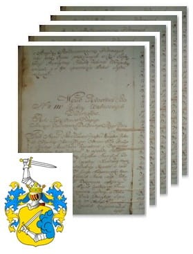 Przykładowe zdjęcie wywodu rodowitości szlacheckiej z 1802 roku, stron 5.jpg