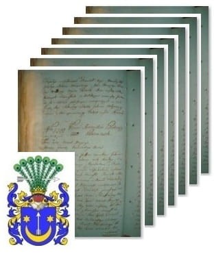 Przykładowe zdjęcie wywodu rodowitości szlacheckiej z 1802 roku, stron 7.jpg