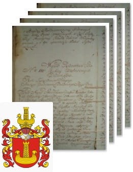 Przykładowe zdjęcie wywodu rodowitości szlacheckiej z 1802 roku, stron 4.jpg