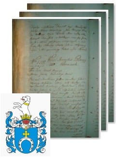 Przykładowe zdjęcie wywodu rodowitości szlacheckiej z 1802 roku, stron 3.jpg