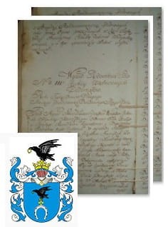 Przykładowe zdjęcie wywodu rodowitości szlacheckiej z 1802 roku, stron 2.jpg