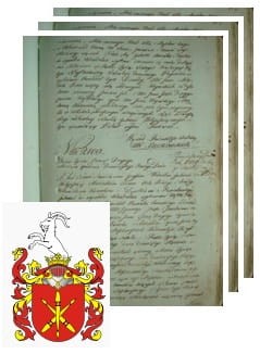 Przykładowe zdjęcie wywodu rodowitości szlacheckiej z 1802 roku, stron 3.jpg