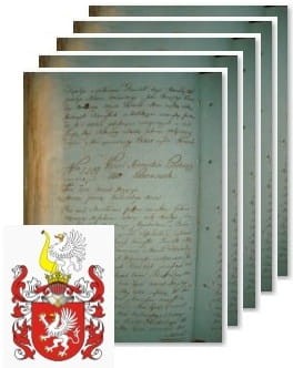 Przykładowe zdjęcie wywodu rodowitości szlacheckiej z 1802 roku, stron 5.jpg