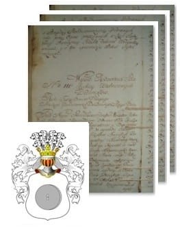 Przykładowe zdjęcie wywodu rodowitości szlacheckiej z 1802 roku, stron 3.jpg