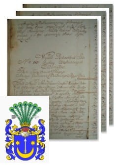 Przykładowe zdjęcie wywodu rodowitości szlacheckiej z 1802 roku, stron 3.jpg