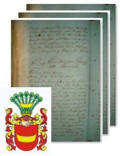 Przykładowe zdjęcie wywodu rodowitości szlacheckiej z 1802 roku, stron 3.jpg