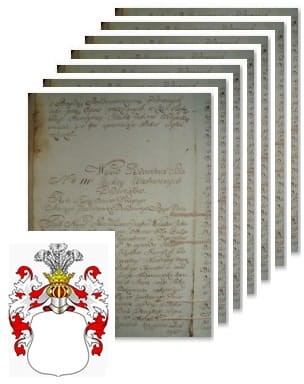 Przykładowe zdjęcie wywodu rodowitości szlacheckiej z 1802 roku, stron 7.jpg