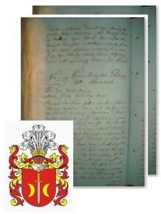 Przykładowe zdjęcie wywodu rodowitości szlacheckiej z 1802 roku, stron 2.jpg