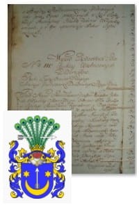 Przykładowe zdjęcie wywodu rodowitości szlacheckiej z 1802 roku, stron 1.jpg