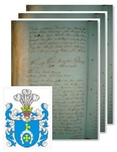 Przykładowe zdjęcie wywodu rodowitości szlacheckiej z 1802 roku, stron 3.jpg