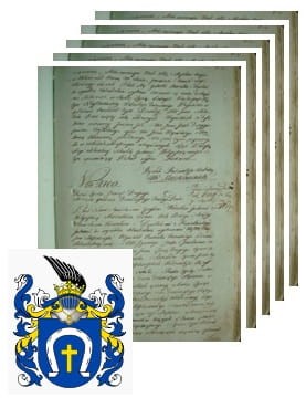 Przykładowe zdjęcie wywodu rodowitości szlacheckiej z 1802 roku, stron 5.jpg