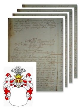Przykładowe zdjęcie wywodu rodowitości szlacheckiej z 1802 roku, stron 4.jpg