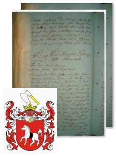 Przykładowe zdjęcie wywodu rodowitości szlacheckiej z 1802 roku, stron 2.jpg