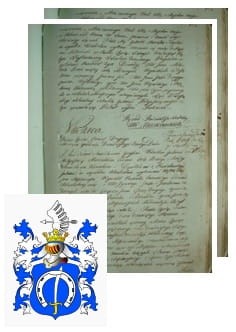 Przykładowe zdjęcie wywodu rodowitości szlacheckiej z 1802 roku, stron 2.jpg
