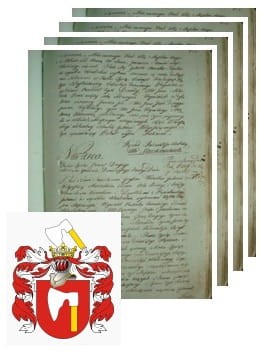 Przykładowe zdjęcie wywodu rodowitości szlacheckiej z 1802 roku, stron 4.jpg
