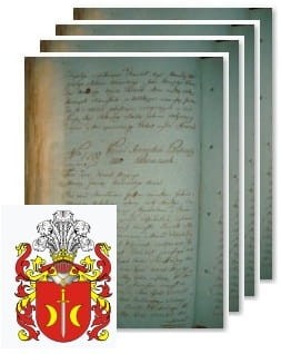 Przykładowe zdjęcie wywodu rodowitości szlacheckiej z 1802 roku, stron 4.jpg