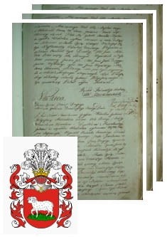 Przykładowe zdjęcie wywodu rodowitości szlacheckiej z 1802 roku, stron 3.jpg