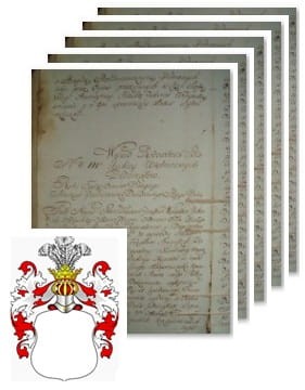 Przykładowe zdjęcie wywodu rodowitości szlacheckiej z 1802 roku, stron 5.jpg