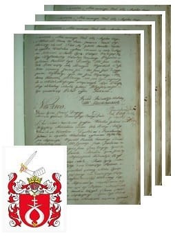 Przykładowe zdjęcie wywodu rodowitości szlacheckiej z 1802 roku, stron 4.jpg