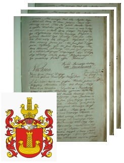 Przykładowe zdjęcie wywodu rodowitości szlacheckiej z 1802 roku, stron 3.jpg